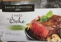 入っている砂糖の量 Saveurs Forestiéres Pavé de biche marinés à l’échalote
