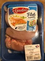 चीनी की मात्रा Escalopes de poulet jaune LE GAULOIS, 6 pieces