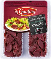 Jumlah gula yang masuk émincés de gésiers de canard confits s/at