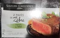 入っている砂糖の量 2 Pavés de Zèbre marinés au Miel