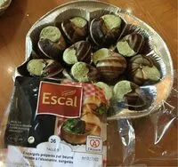 Sokerin määrä sisällä Escargots préparés pur beurre