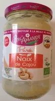 Purees crue de noix de cajou