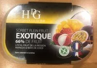 含糖量 Sorbet Plein Fruit Exotique