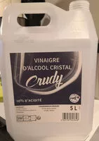 Cantidad de azúcar en vinaigre d'alcool cristal