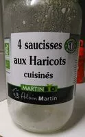 Quantité de sucre dans 4 saucisses aux Haricots cuisinés