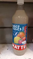 入っている砂糖の量 Sirop d'Orgeat