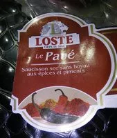 Sucre et nutriments contenus dans Lostr