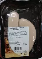 Quantité de sucre dans Boudin blanc à l'ancienne aux pommes 8 %