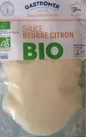 入っている砂糖の量 SAUCE BEURRE CITRON