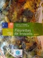 Jumlah gula yang masuk Fleurettes de brocoli