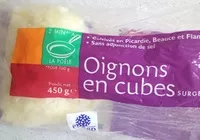 入っている砂糖の量 Oignons en cube surgelés