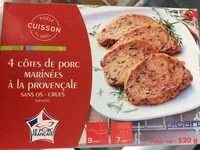 Cotes de porc marinees