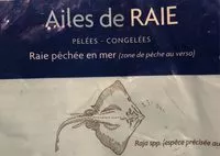Quantité de sucre dans Ailes de raie