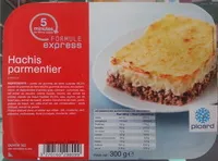 Cantidad de azúcar en Hachis Parmentier