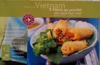 चीनी की मात्रा 8 Nems au Poulet et à la Coriandre (avec sauce Nuoc-Mâm)