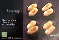 入っている砂糖の量 Mini-Boudins Blancs aux Morilles
