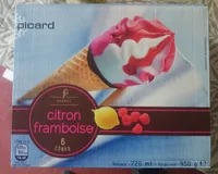 Suhkru kogus sees Sorbet Citron Framboise