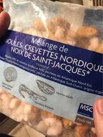 Cantidad de azúcar en Mélange de moules, crevettes nordiques, noix de saint-jacques