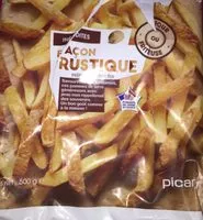 चीनी की मात्रा Façon Rustique Prefrites surgelées