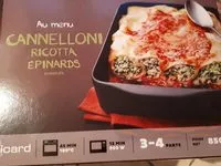 Jumlah gula yang masuk Cannelloni ricotta épinards