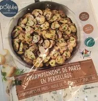 Jumlah gula yang masuk Champignons de Paris en persillade surgelés