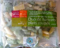 Sokerin määrä sisällä Duo de haricots plats coupés