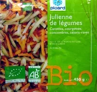 Zuckermenge drin Julienne de légumes Bio