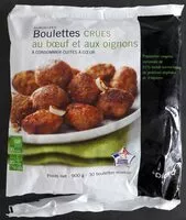 Amount of sugar in Boulettes au Bœuf et aux Oignons Crues