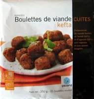 Zuckermenge drin Boulettes de viande cuites kefta