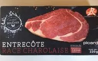Cantidad de azúcar en Entrecôte race charolaise