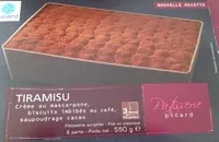 Sokerin määrä sisällä Tiramisu