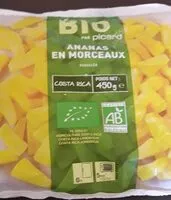 İçindeki şeker miktarı Ananas en morceaux bio surgelés