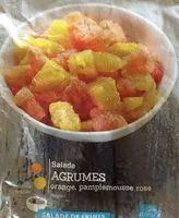 İçindeki şeker miktarı Salade d'agrumes orage, pamplemousse rose
