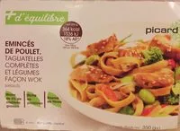 Amount of sugar in Émincés de poulet, tagliatelles complètes et légumes façon wok