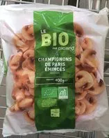 Jumlah gula yang masuk Champignons de Paris émincés Bio