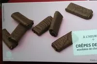Amount of sugar in Crêpes dentelle enrobées de chocolat au lait