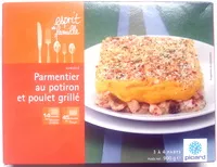 Parmentier au potiron et poulet grille