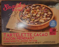 Jumlah gula yang masuk Tartelette cacao facon mendiant
