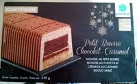 Quantité de sucre dans Bûche pâtissière Petit beurre Chocolat - Caramel