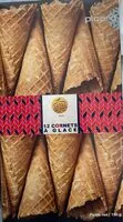 चीनी की मात्रा Cornets à glace