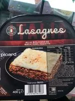 Cantidad de azúcar en Lasagnes Alla Bolognese