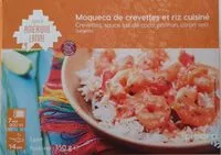Количество сахара в Moqueca de crevettes et riz cuisiné
