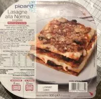 Sokerin määrä sisällä Lasagne alla norma