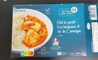 Cantidad de azúcar en Filet de poulet à la basquaise et riz de Camargue