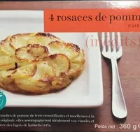 चीनी की मात्रा 4 rosaces de pomme de terre