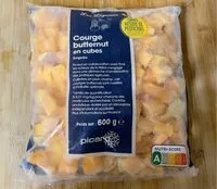 Jumlah gula yang masuk Courge butternut en cubes