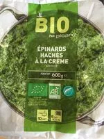 Suhkru kogus sees Épinards hachés à la crème bio