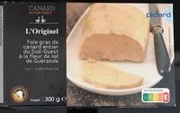 Cantidad de azúcar en Fois gras de canard entier du sud ouest à la fleur de sel