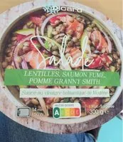 含糖量 Salade lentilles saumon fumé, pomme granny smith