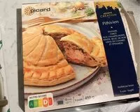 Jumlah gula yang masuk Pithiviers - Pintade, farce aux champignons, dinde, bloc de foie gras de canard et épinards